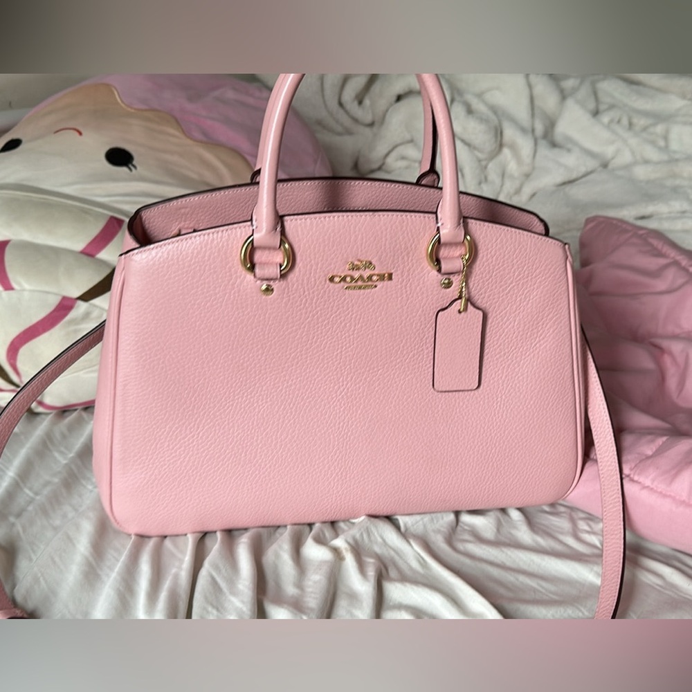 Pink Savanah carryall coach purse (size large)